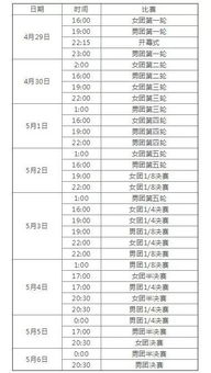 2018青少年乒乓球赛程（2018年乒乓赛事）