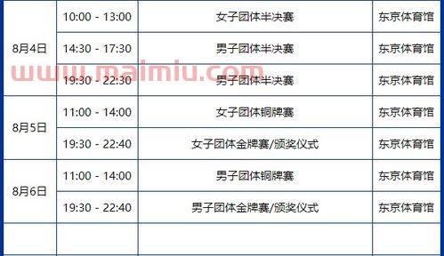 ***乒乓球赛程表（***乒乓球直播安排表）