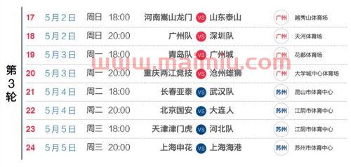 中超联赛2021的赛程表鲁能直播